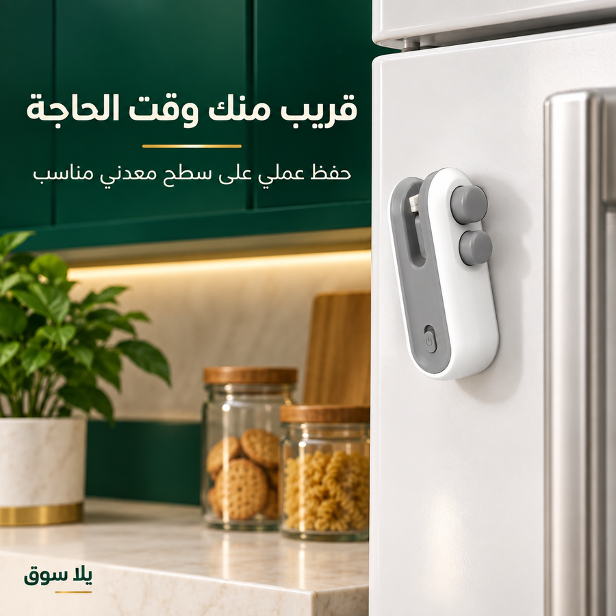 جهاز لحام وفتح الأكياس الصغير 2 في 1