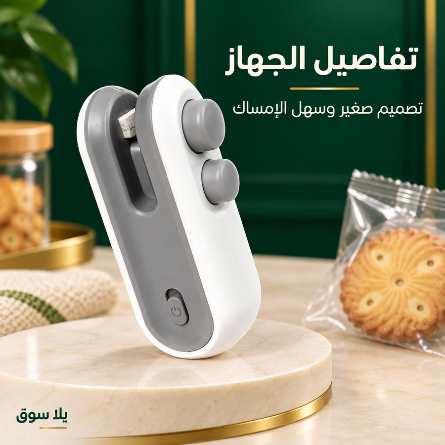 جهاز لحام وفتح الأكياس الصغير 2 في 1