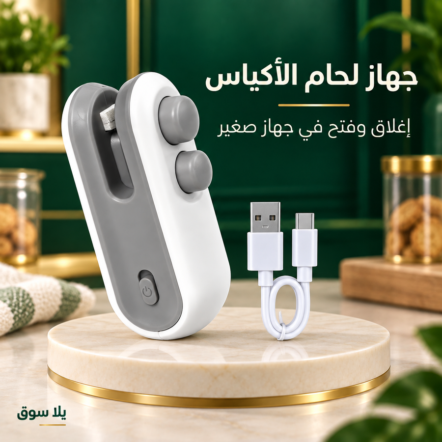 جهاز لحام وفتح الأكياس الصغير 2 في 1