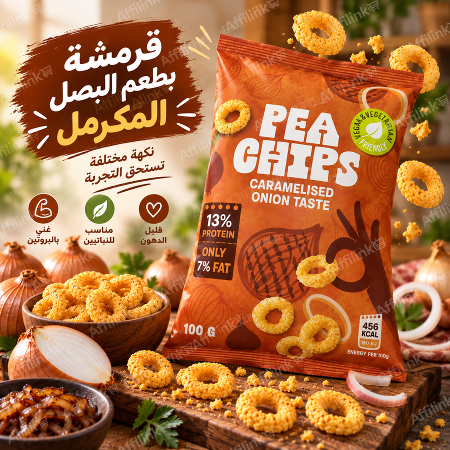 سناك البازيلا بنكهة البصل المكرمل