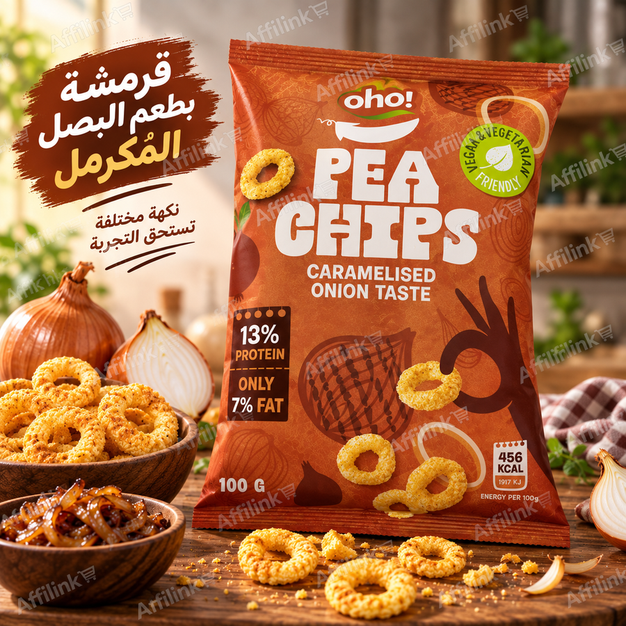 سناك البازيلا بنكهة البصل المكرمل