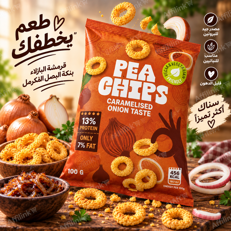 سناك البازيلا بنكهة البصل المكرمل