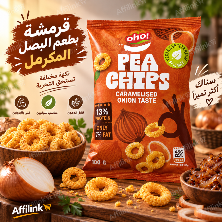 سناك البازيلا بنكهة البصل المكرمل