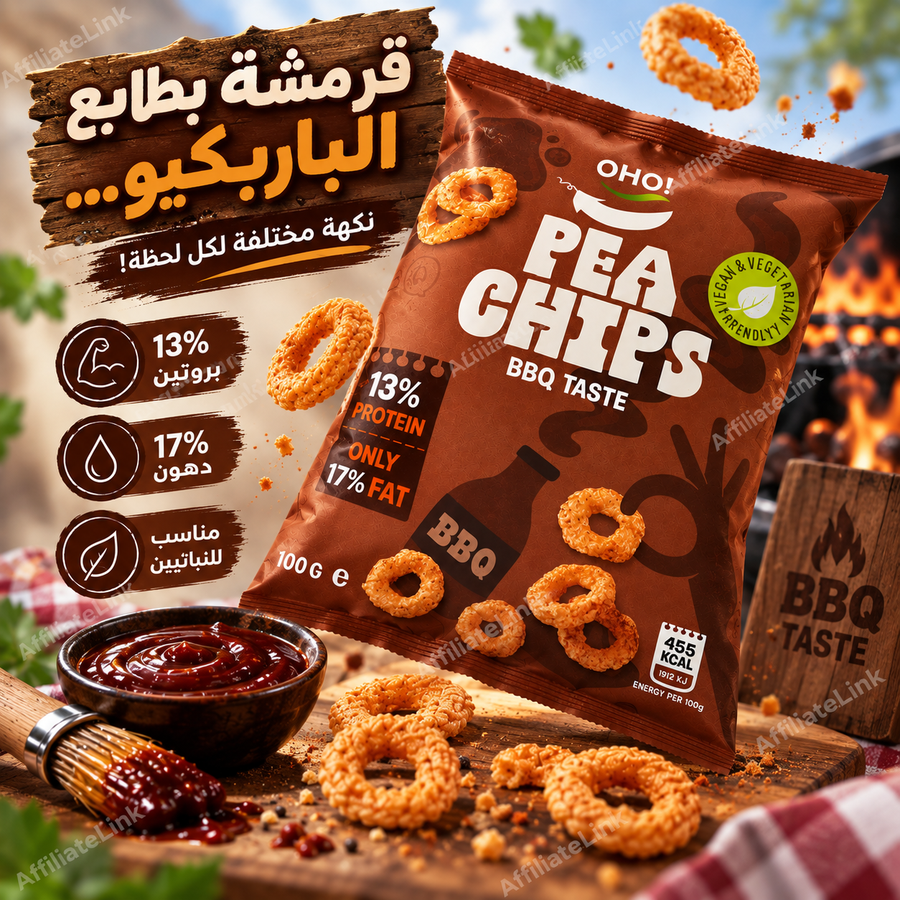 الوجبة الخفيفة من البازيلا بطعم الناربيكيو