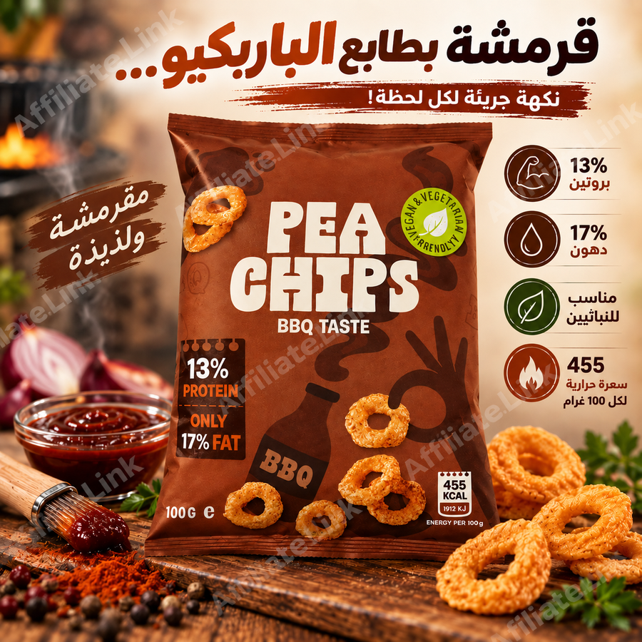 الوجبة الخفيفة من البازيلا بطعم الناربيكيو