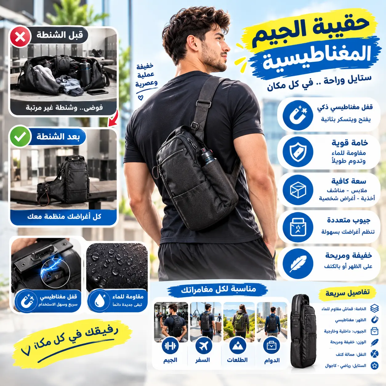 حقيبة الجيم المغناطيسية
