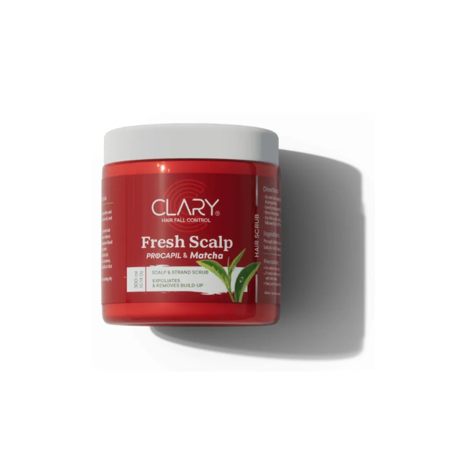 Clary Hair Fall Control Fresh Scalp & Strand Scrub Procapil & Matcha 300ml