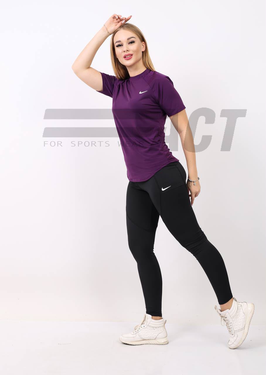 تيشيرت رياضي حريمي نص كم | Women's Sports T-Shirt