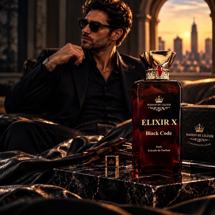 Elixir X Black Code – عطر بلاك كود رجالي فاخر