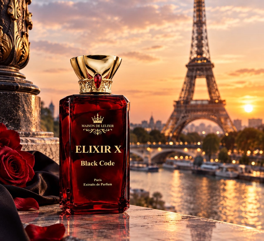Elixir X Black Code – عطر بلاك كود رجالي فاخر