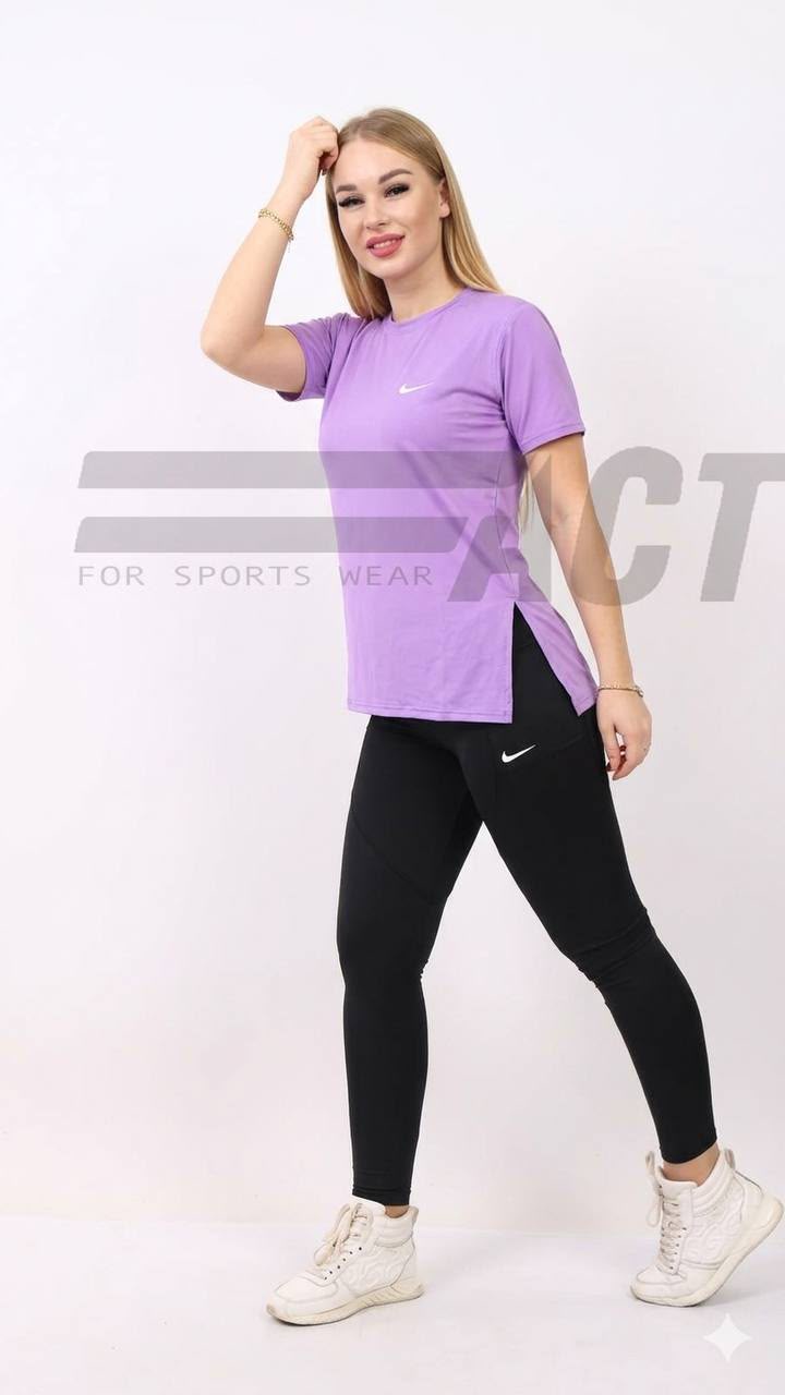 تيشيرت رياضي حريمي مفتوح من الجنب | Women's Sports T-Shirt