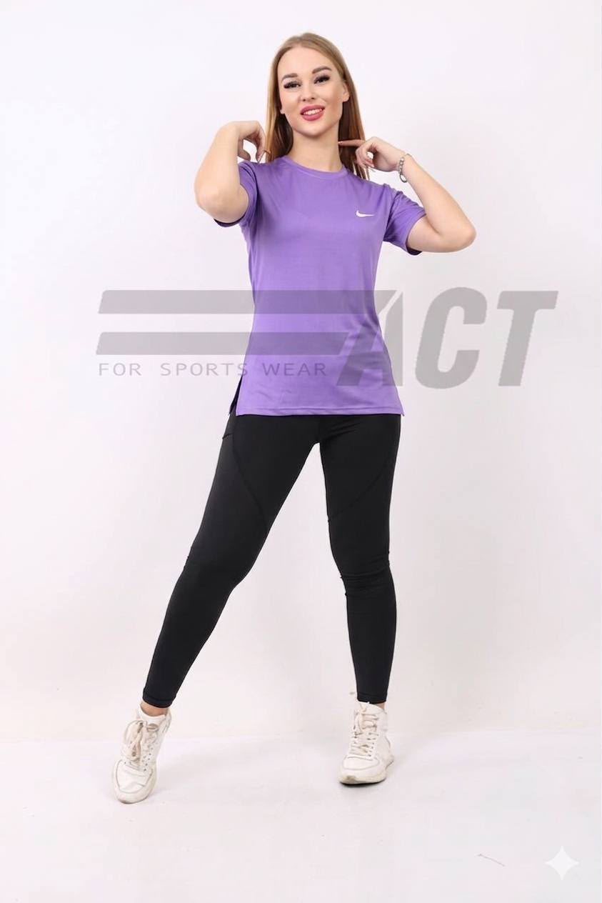 تيشيرت رياضي حريمي مفتوح من الجنب | Women's Sports T-Shirt