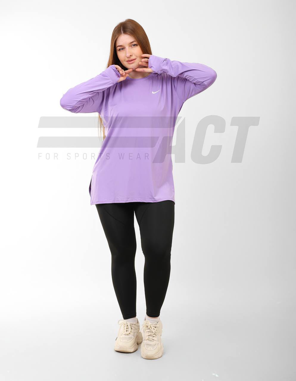 تيشيرت رياضي حريمي أوفر سايز | Women's Oversize Sports Top