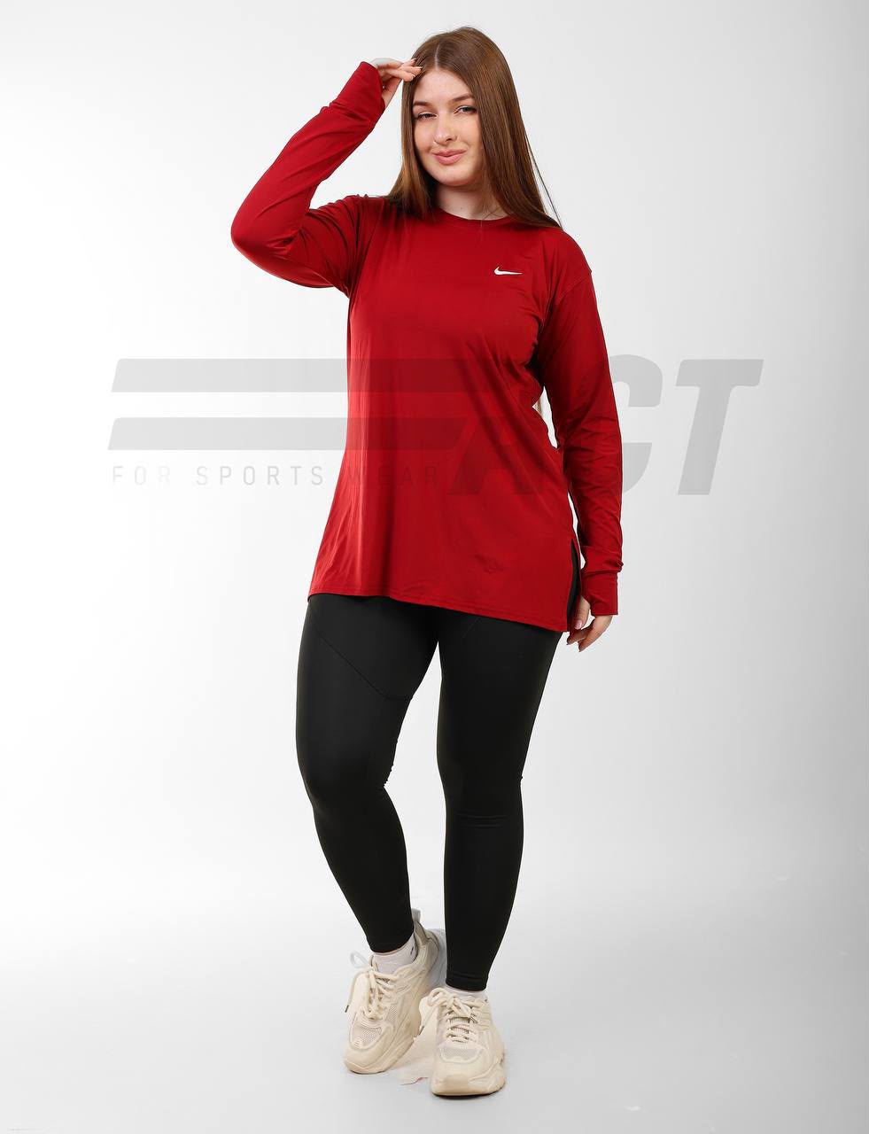 تيشيرت رياضي حريمي أوفر سايز | Women's Oversize Sports Top