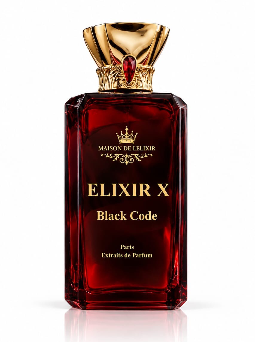 Elixir X Black Code – عطر بلاك كود رجالي فاخر