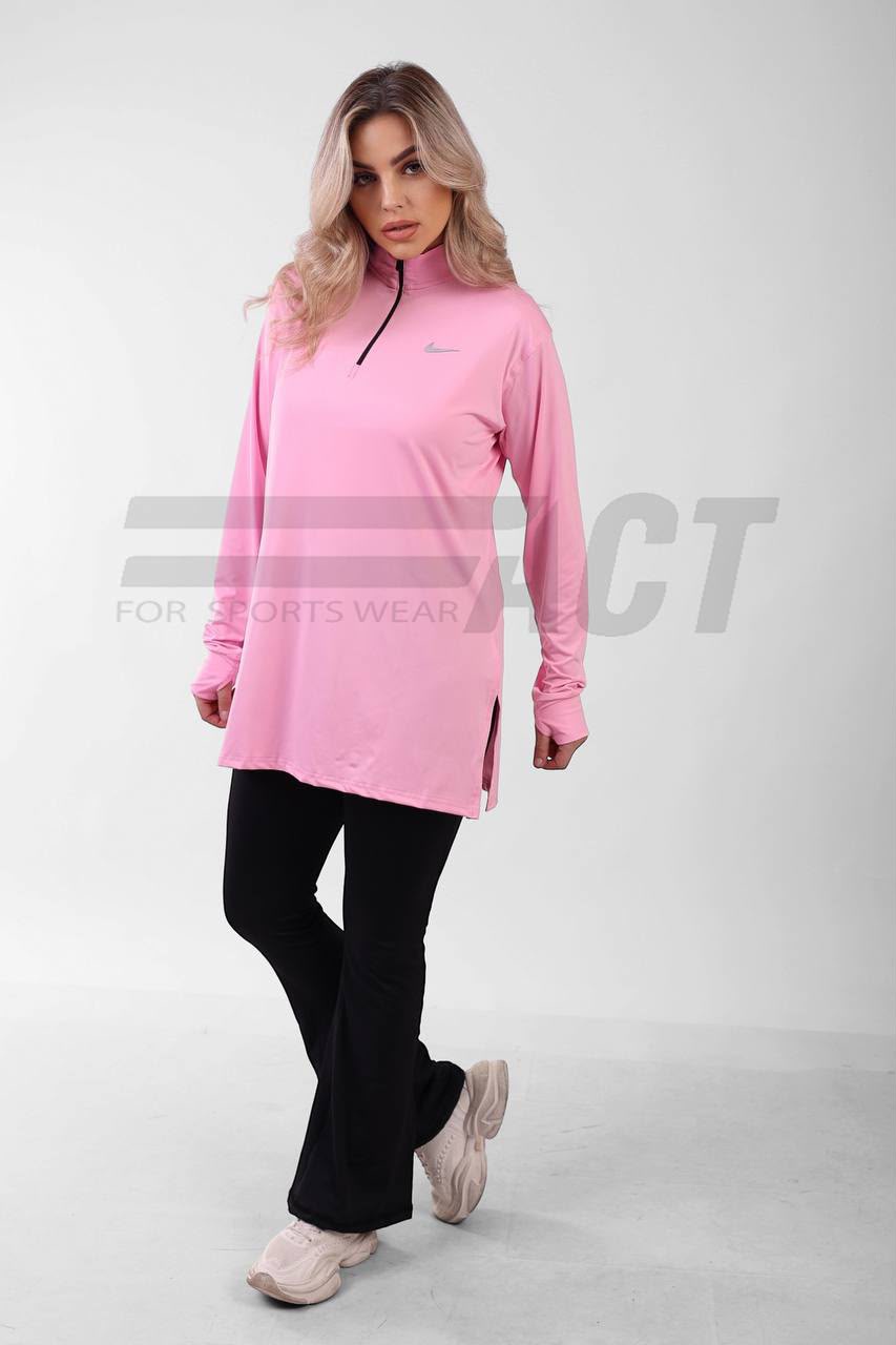 تونيك رياضي حريمي أوفر سايز نص سوستة | Women's Oversize Half-Zip Sports Tunic