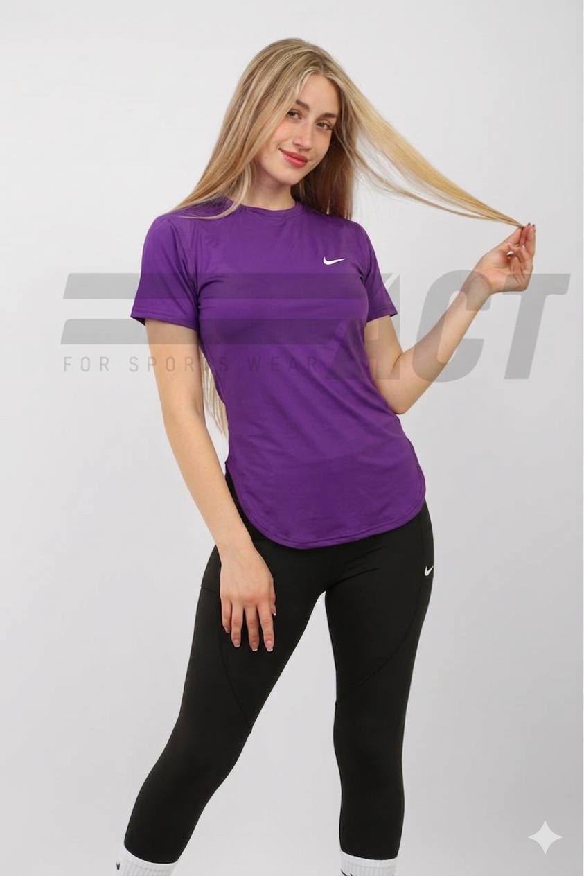 تيشيرت رياضي حريمي نص كم مفتوح من الخلف | Women's Open Back Short Sleeve Sports Top