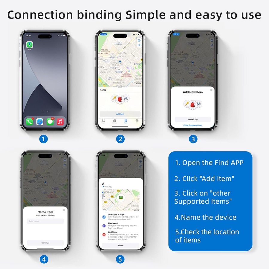 Earldom Smart Tag Apple Find My Network Intelligent Locator ET-AT01