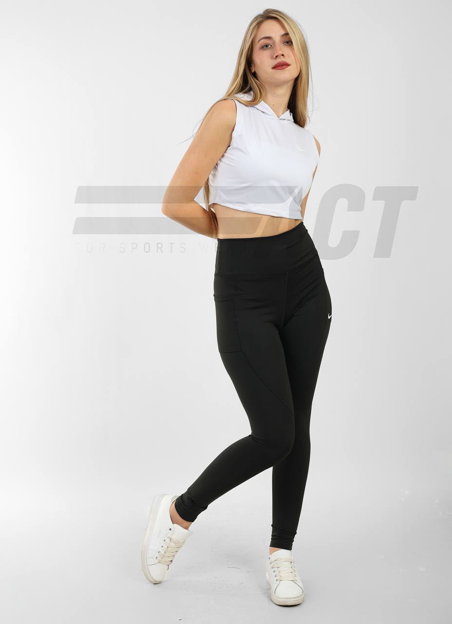 كروب كت رياضي حريمي بكابيشو | Women's Sleeveless Crop Hoodie