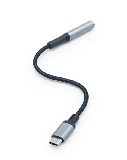 Newgurin Type-C to 3.5mm Headphone Jack Audio Adapter - 15cm Braided Cable, Supports Calls & Music (GL-ZJ-022)