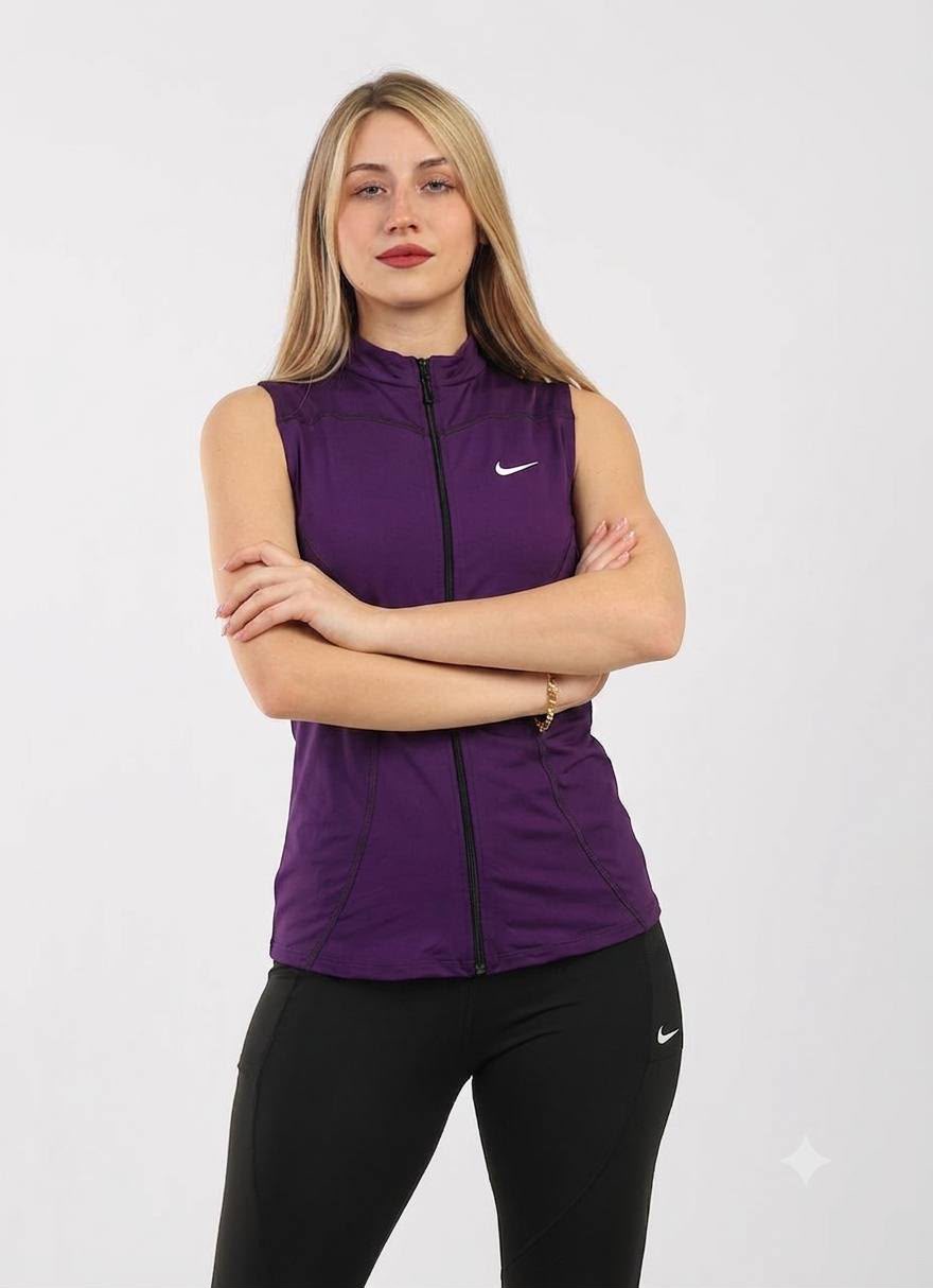 كت رياضي حريمي سوستة كاملة | Women's Full Zip Sports Vest