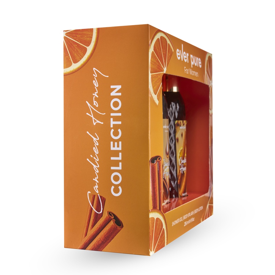ايفر بيور بوكس - Candied honey-بادى سلاش + بادى لوشن + شاور جيل