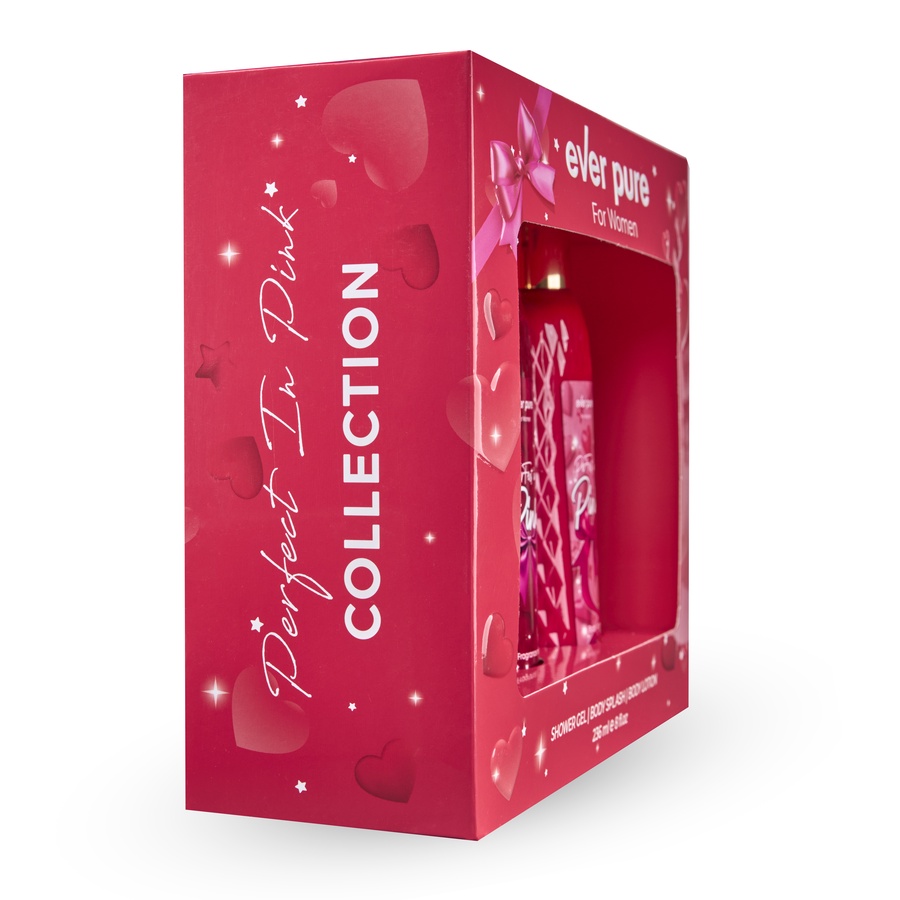 ايفر بيور بوكس - Perfect in pink-بادى سلاش + بادى لوشن + شاور جيل