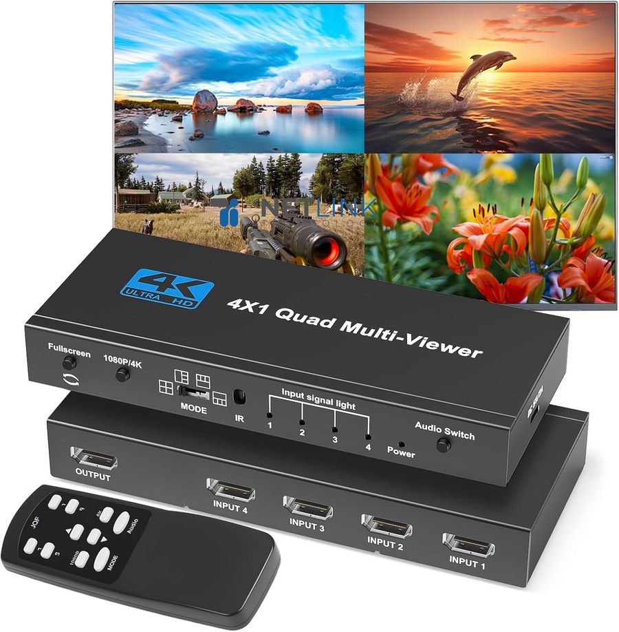 AVVA HDMI Quad multi viewer 4x1