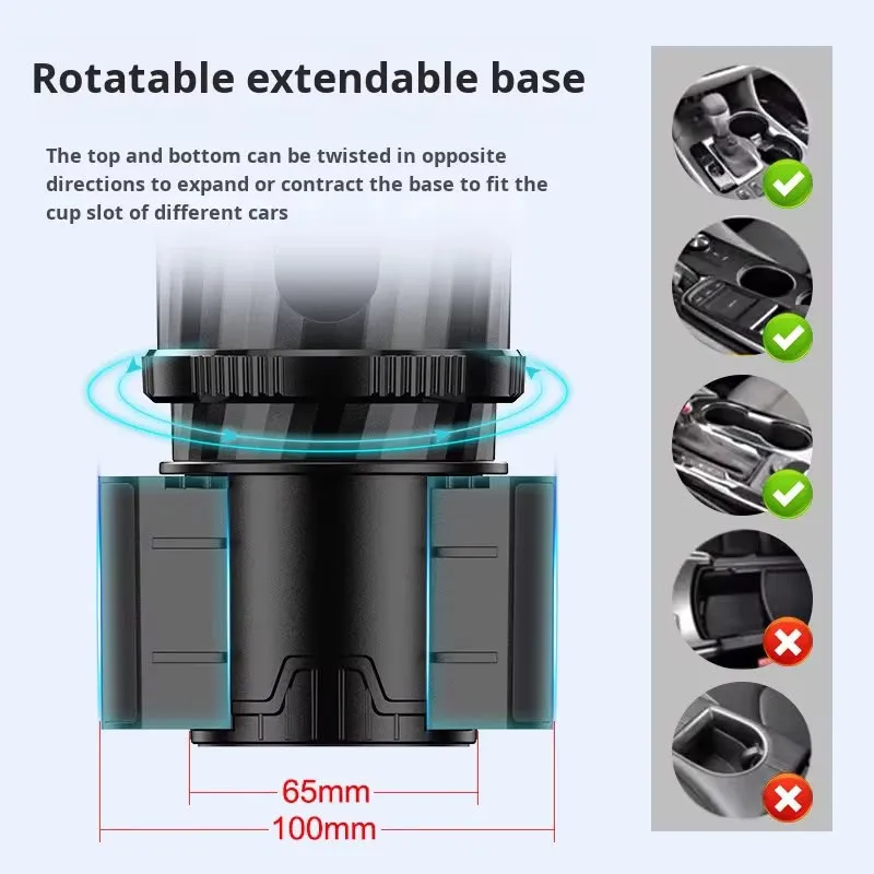 Car Carbon Fiber 360° Cup Holder-KCH01