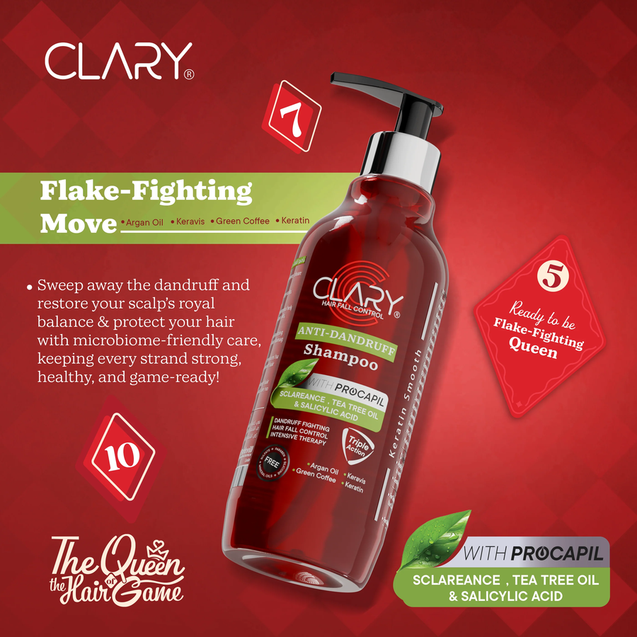 Clary Hair Fall Control Anti-Dandruff Shampoo With Procapil 300ml