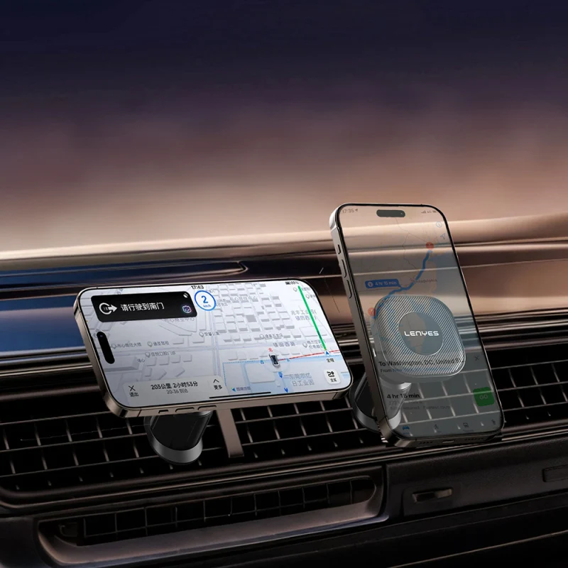 هولدر هاتف لاسلكي للسيارة من لينيس  -LENYES WIRLESS CAR HOLDER CR193