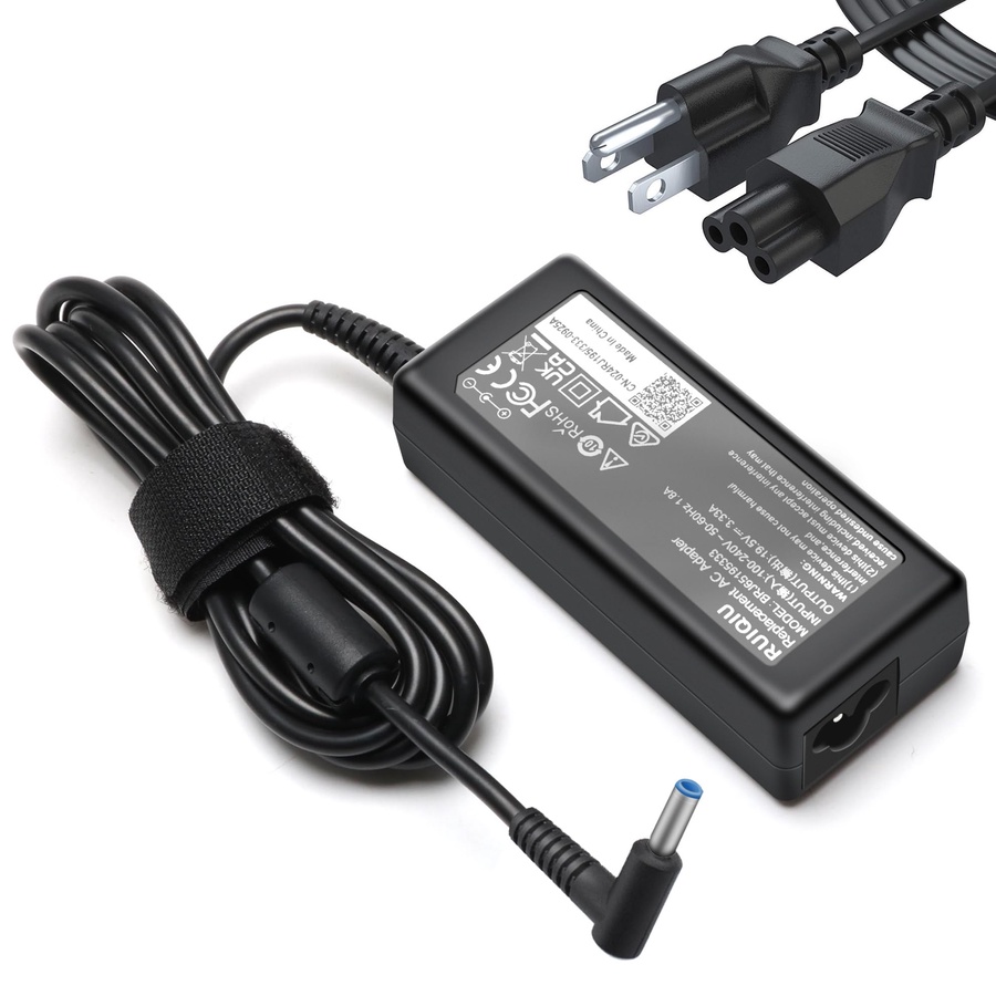شاحن لابتوب HP Envy 90W – 19.5V 4.62A – سوكت 4.5 × 3.0 مم (سن رفيع) + كابل باور