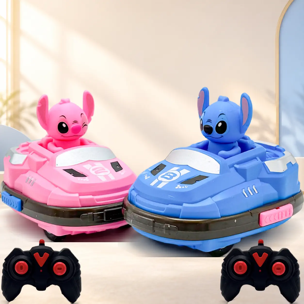 عربيات تصادم ستيتش بالريموت | Stitch Remote Control Bumper Cars Set