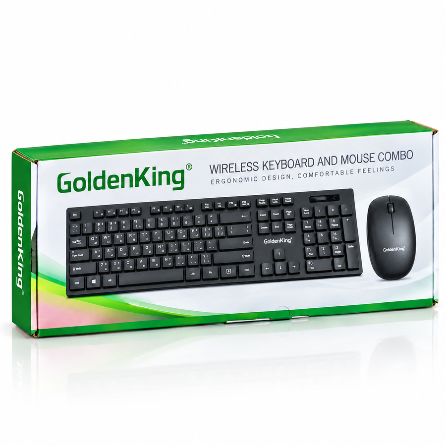 Golden king wireless keyboard & Mouse GK-100
