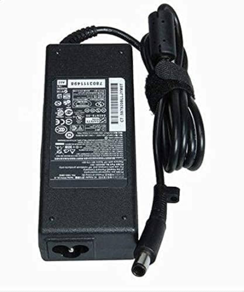 شاحن لابتوب HP 90W – 19.5V 4.62A – سوكت كبير 7.4 × 5.0 مم بسن إبرة + كابل باور