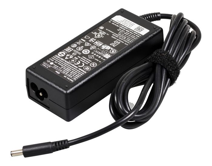 شاحن لابتوب Dell 65W – 19.5V 3.34A – سوكت إبرة رفيع  4.5mm + كابل باور