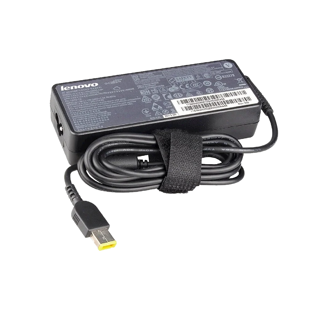 شاحن لابتوب لينوفو Lenovo 90W – 20V 4.5A – Slim Tip شبيه USB بسن إبرة + كابل باور