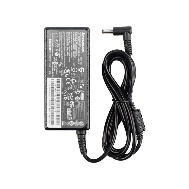 شاحن لابتوب Lenovo IdeaPad 65W / 20V 3.25A / 4.0×1.7mm + كابل الباور 
