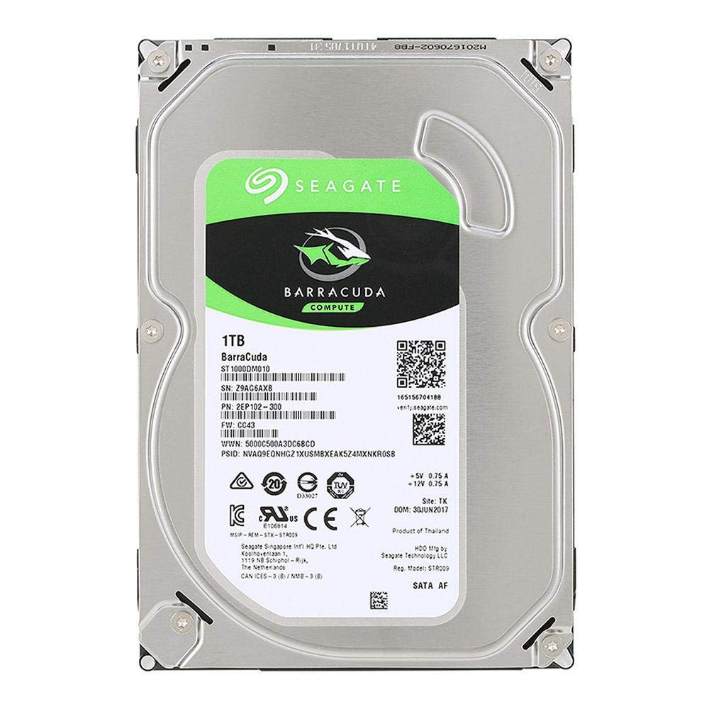 هارد سيجيت باركودا 3.5 انش Seagate BarraCuda 1TB– SATA 6Gb/s – 7200RPM – 64MB Cache  هيلث 100%