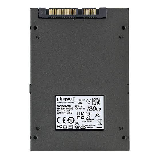 SSD Kingston 120GB SATA 2.5 هيلث 80% اداء 100% بحالة ممتازة