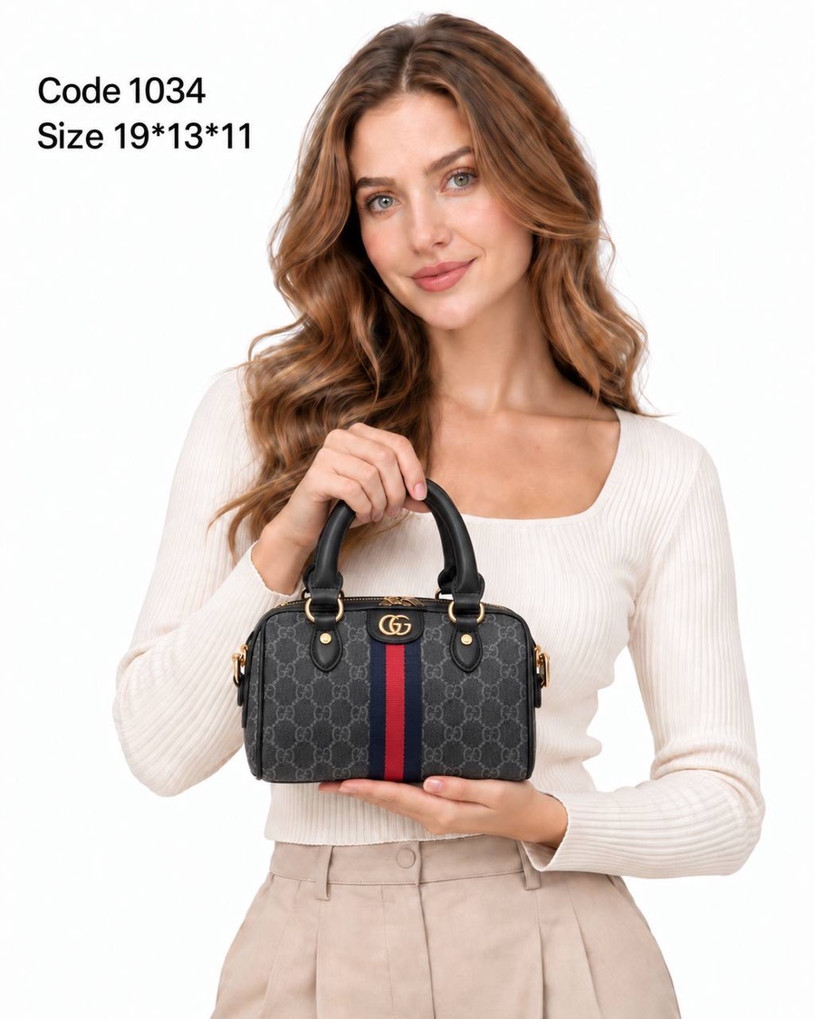 Gucci Ophidia Mini Boston Bag GG Supreme & Leathe
