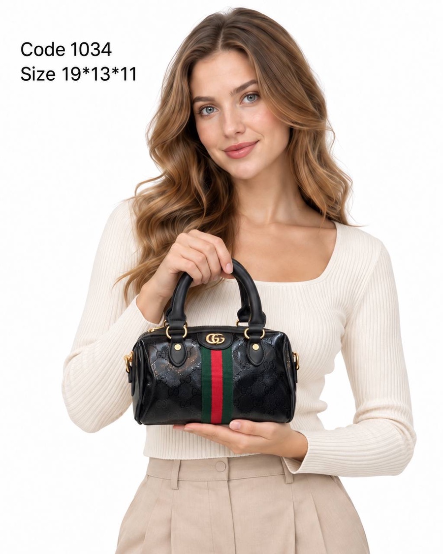 Gucci Ophidia Mini Boston Bag GG Supreme & Leathe