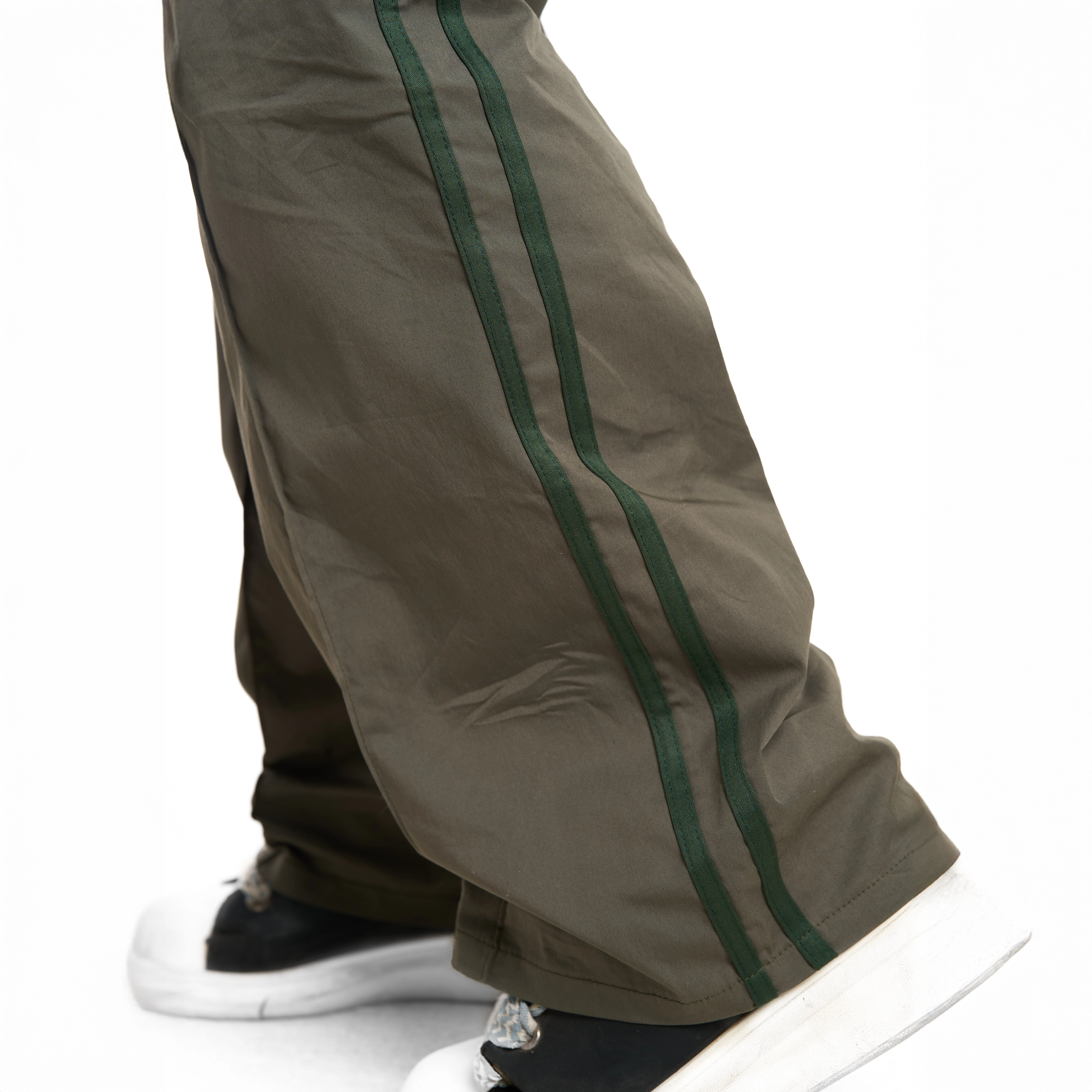 motion wide-leg double line pants 02 Unisex