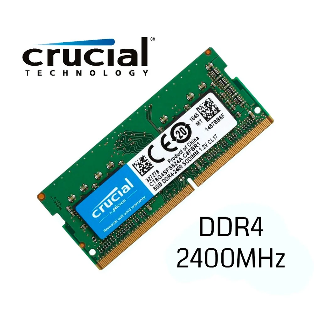 رام لابتوب Crucial 8GB DDR4 2400MHz استيراد