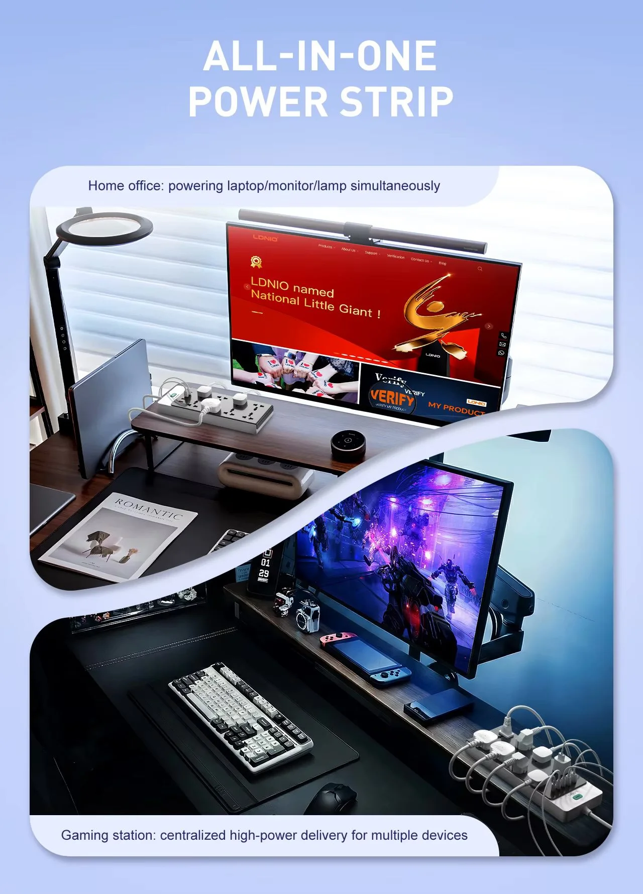 لدنيو مشترك SC4 طاقة متعدد الوظائف 13 في 1 مع 8 منافذ تيار متردد منفذي USB-C، ومنفذي USB-A