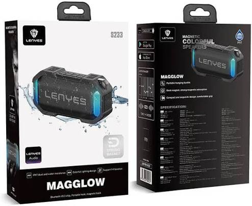 لينيس ماجلو وايرلس بلوتوث سبيكر  -LENYES MAGGLOW Wireless Bluetooth SPEAKER S233