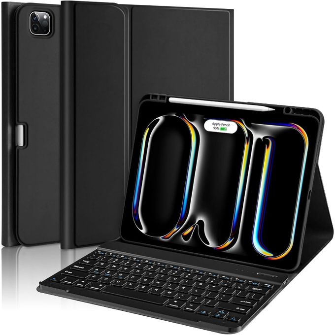Smart Keyboard Case For iPad Pro 11 2024 (Arabic+ English) 