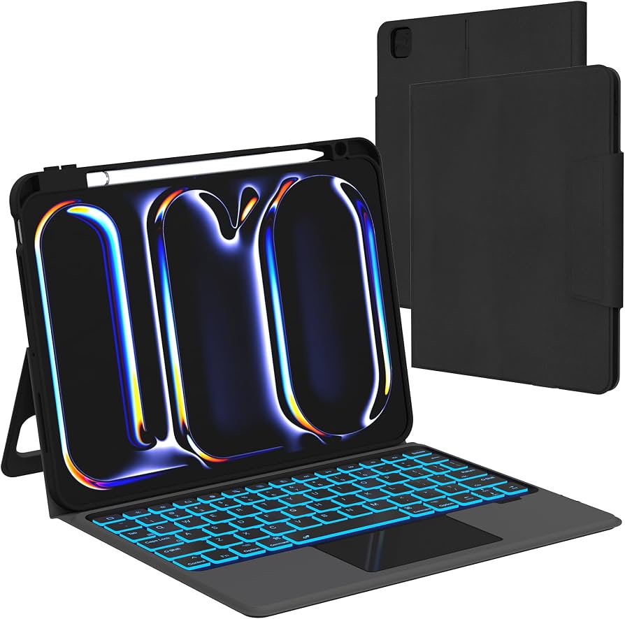Smart Keyboard Case For iPad Pro 11 2024 (Arabic+ English) 