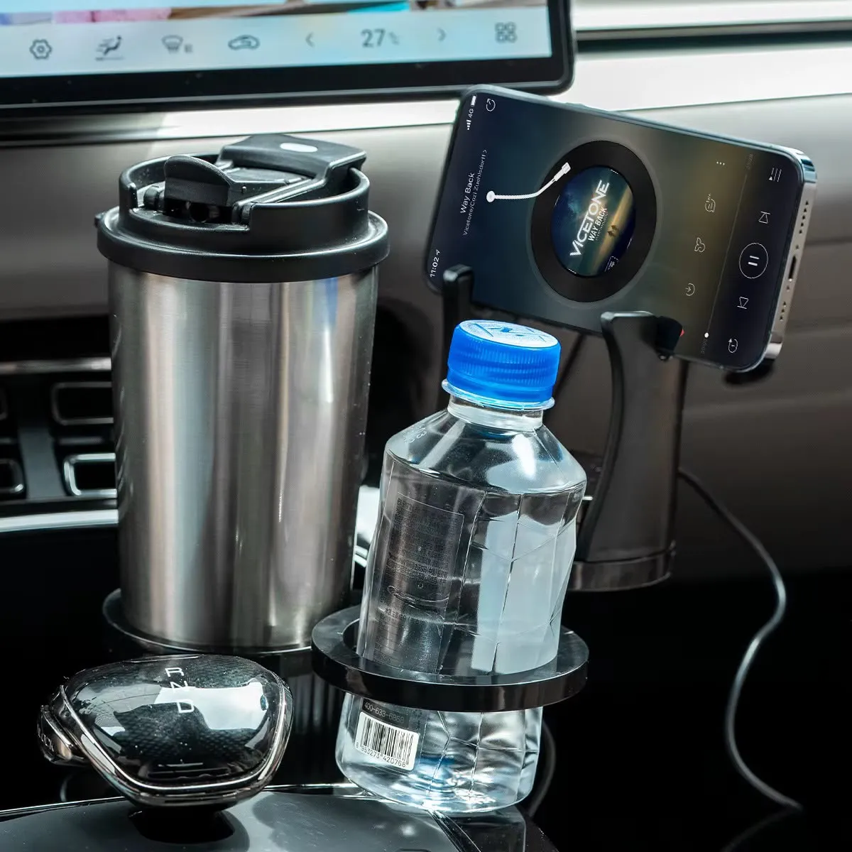 Car Cup Holder Wireless Charger-KCH02