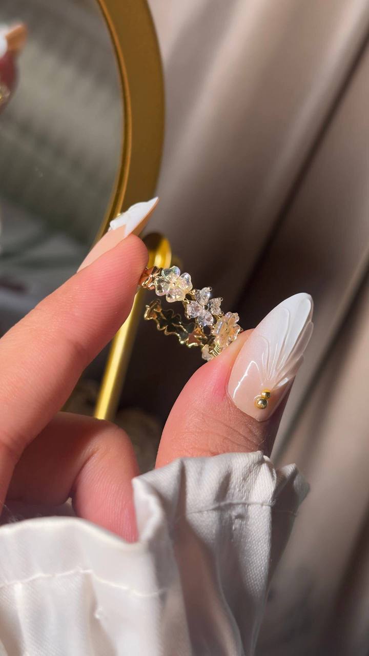 Shell Flower Ring